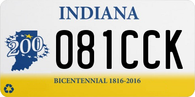 IN license plate 081CCK