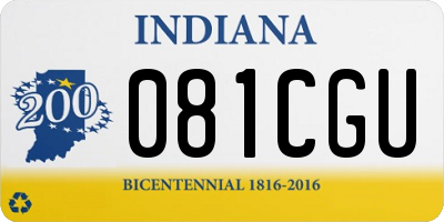 IN license plate 081CGU