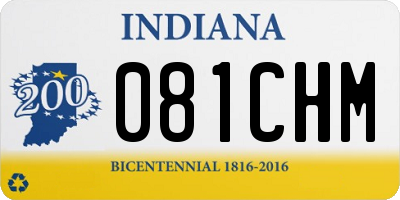 IN license plate 081CHM