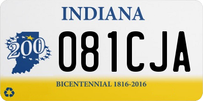 IN license plate 081CJA