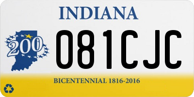 IN license plate 081CJC