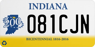 IN license plate 081CJN