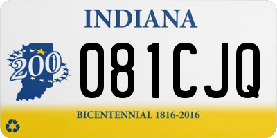 IN license plate 081CJQ