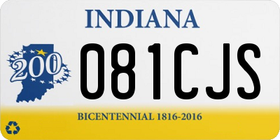 IN license plate 081CJS