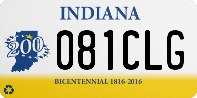 IN license plate 081CLG
