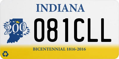 IN license plate 081CLL