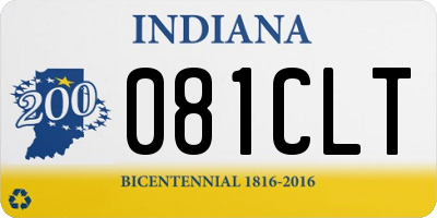 IN license plate 081CLT