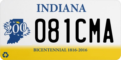 IN license plate 081CMA