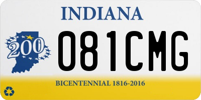 IN license plate 081CMG