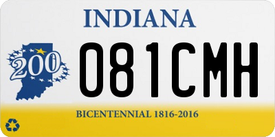 IN license plate 081CMH