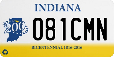 IN license plate 081CMN