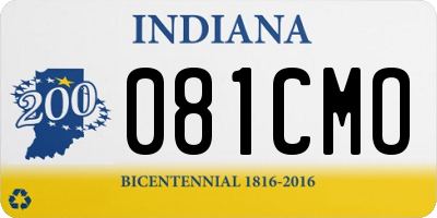 IN license plate 081CMO