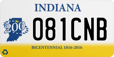 IN license plate 081CNB