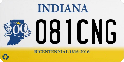 IN license plate 081CNG