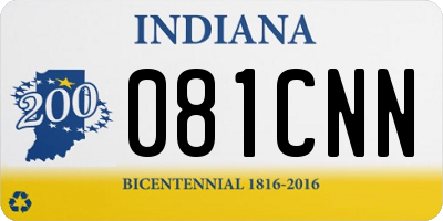 IN license plate 081CNN