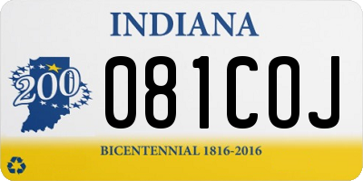 IN license plate 081COJ