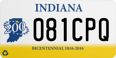 IN license plate 081CPQ