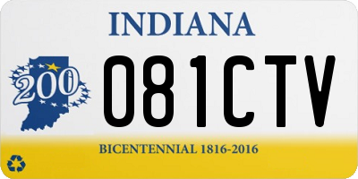 IN license plate 081CTV