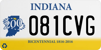 IN license plate 081CVG
