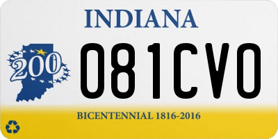 IN license plate 081CVO