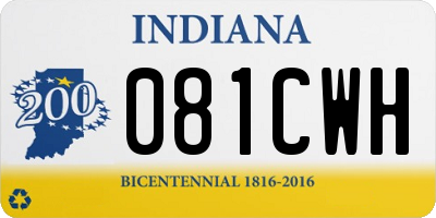 IN license plate 081CWH