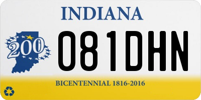 IN license plate 081DHN