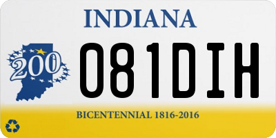IN license plate 081DIH