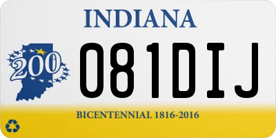 IN license plate 081DIJ