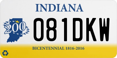 IN license plate 081DKW