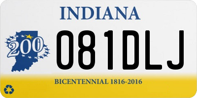 IN license plate 081DLJ