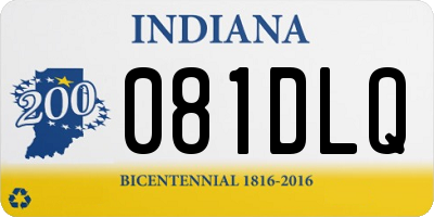 IN license plate 081DLQ