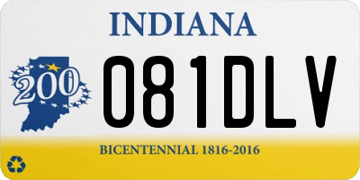 IN license plate 081DLV
