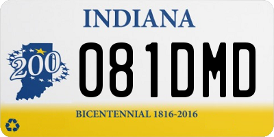 IN license plate 081DMD