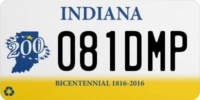 IN license plate 081DMP