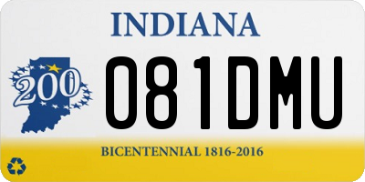 IN license plate 081DMU