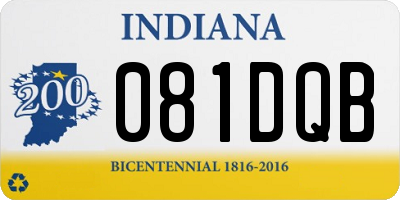 IN license plate 081DQB