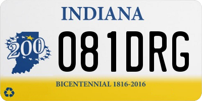 IN license plate 081DRG