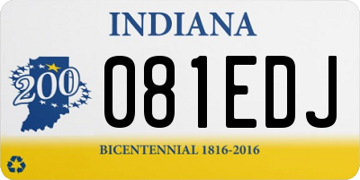 IN license plate 081EDJ