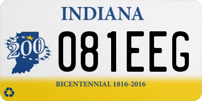 IN license plate 081EEG