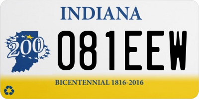 IN license plate 081EEW