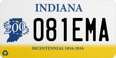 IN license plate 081EMA
