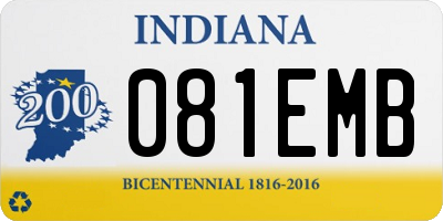 IN license plate 081EMB