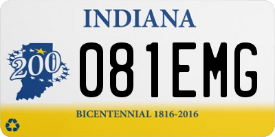 IN license plate 081EMG