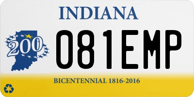 IN license plate 081EMP