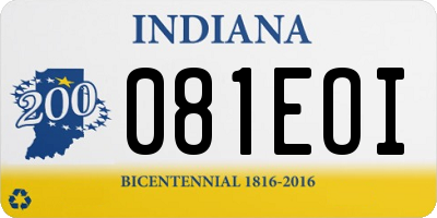 IN license plate 081EOI