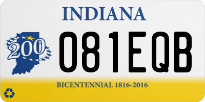 IN license plate 081EQB