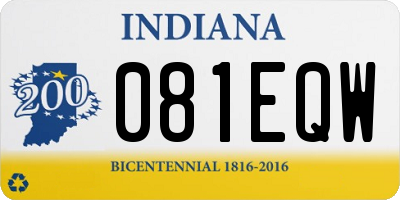 IN license plate 081EQW