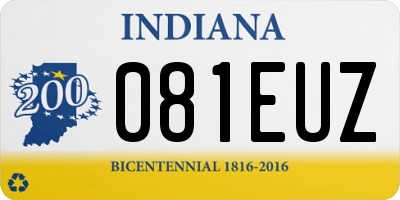 IN license plate 081EUZ