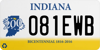 IN license plate 081EWB