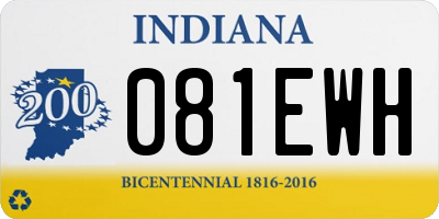 IN license plate 081EWH